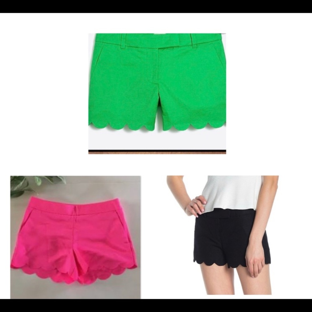 J crew Scalloped Shorts bundle
